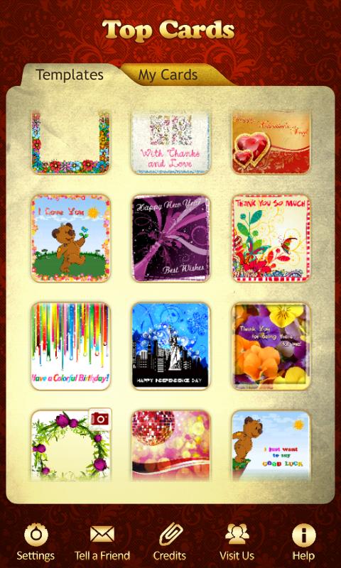 eCard Express Screen 2