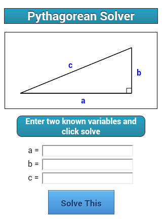 Pythagorean Solver