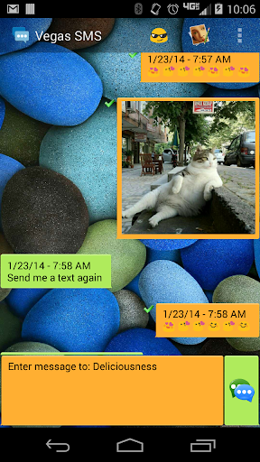 Vegas SMS Bubbles Theme