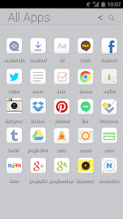 Flat White Atom Iconpack - screenshot thumbnail