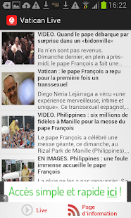 Download Vatican en direct : Le Pape APK for PC