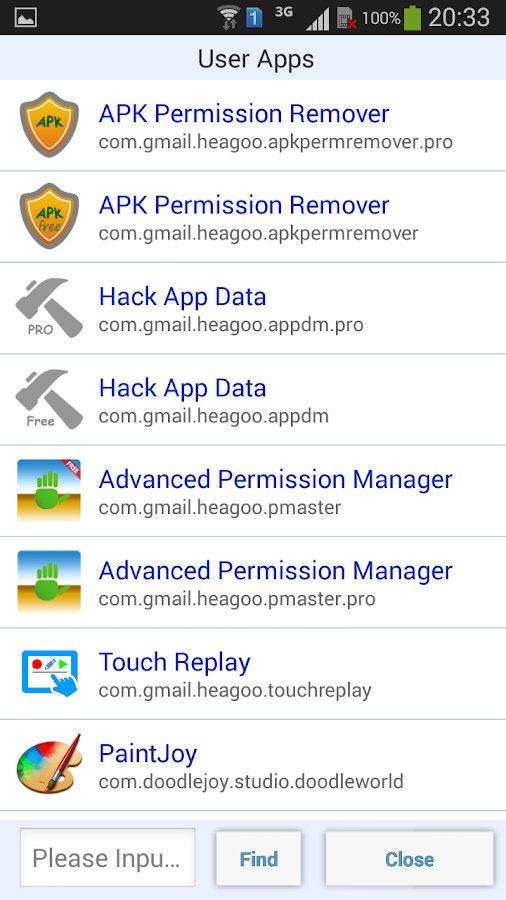 Hack App Data - screenshot