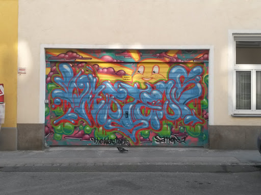 Garageneinfahrt Graffiti