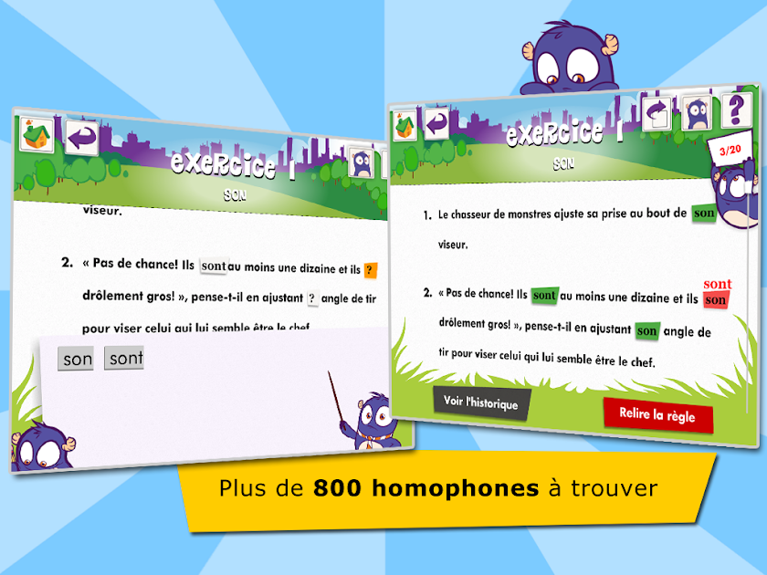 Les homophones Screen 2