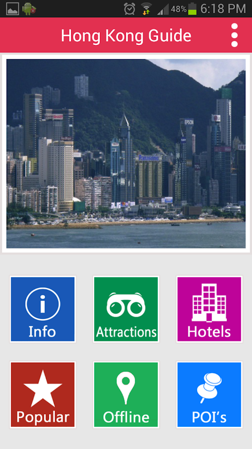 Android application Hong Kong Offline Guide screenshort
