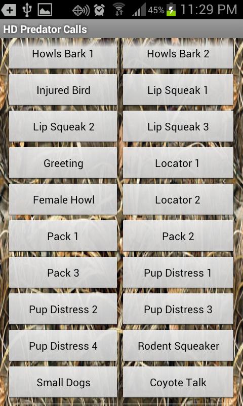HD PREDATOR CALLS Screen 2