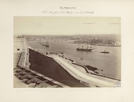 Gezicht op de haven van Plymouth