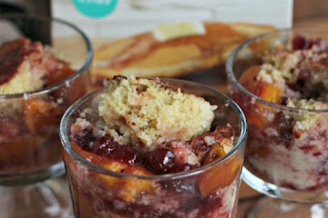 Gluten Free Cranberry Peach Cobber