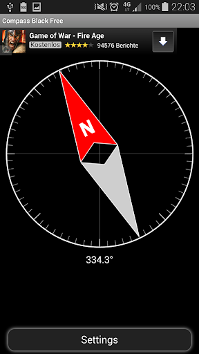 【免費工具App】Compass Black FREE-APP點子