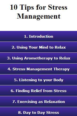 10 Tips for Stress Management