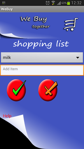 Shopping list - WeBuy- trail