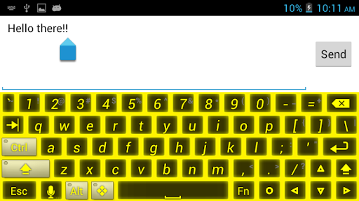 黃顏色的鍵盤
