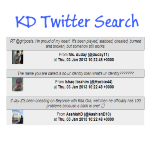 KD Twitter Search LOGO-APP點子