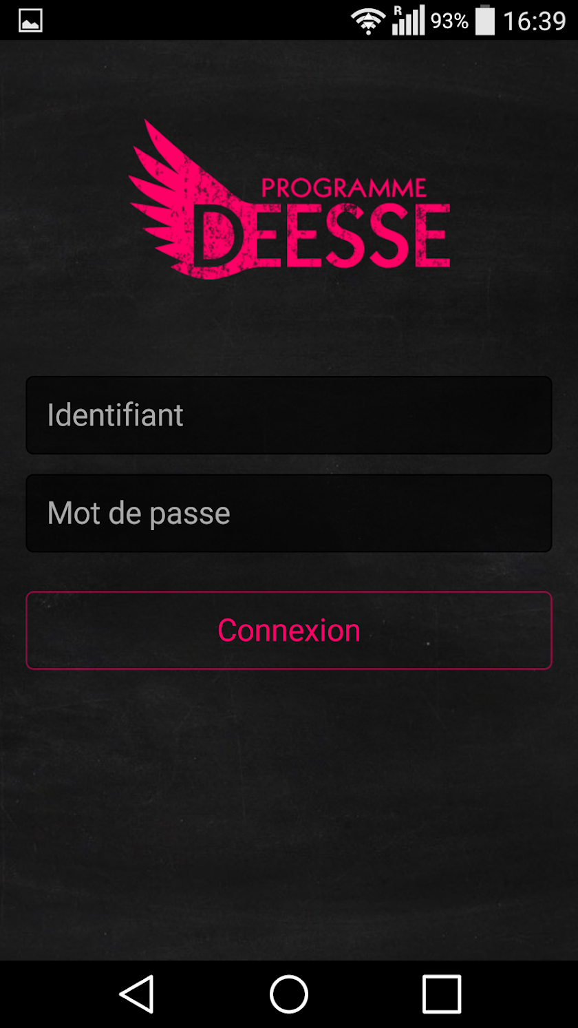 Programme Déesse Screen 3