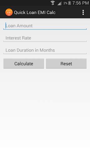 Quick Loan EMI Calc