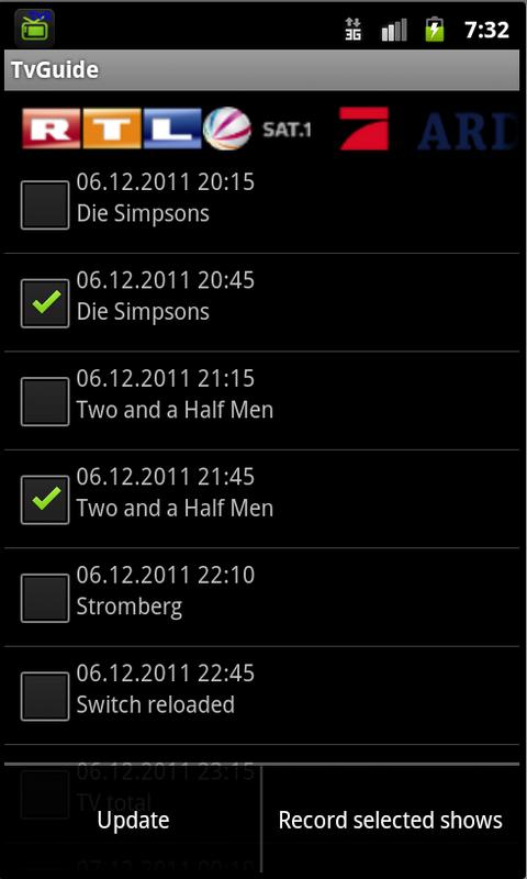 TvRecorder Screen 3
