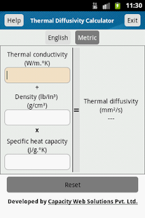 Free Download Thermal Diffusivity Calculator APK for PC