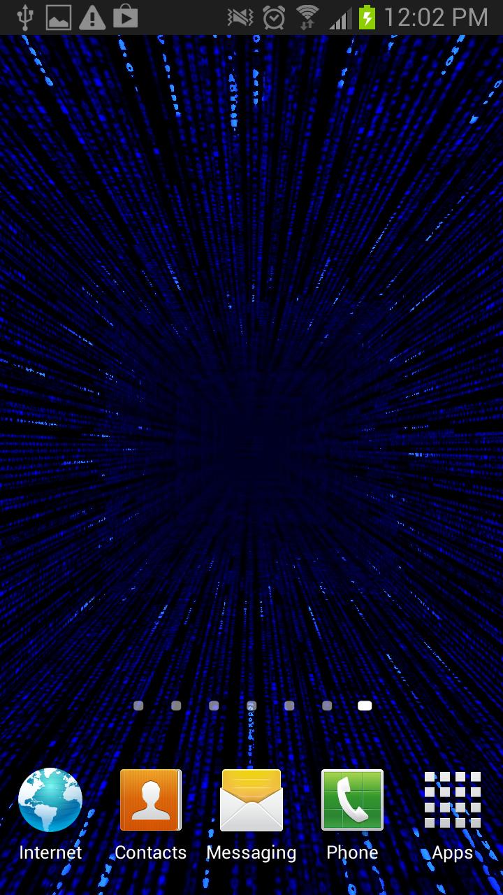 Matrix Live Wallpaper Screen 3