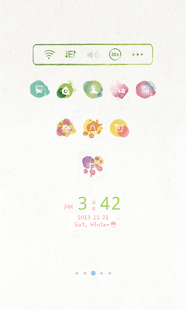 How to install Watercolor LINE Launcher theme 4.3 apk for android