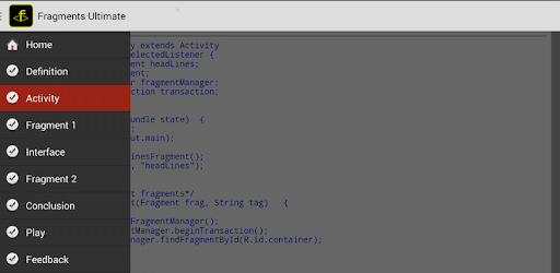 Изображения Android Fragments Guide на ПК с Windows