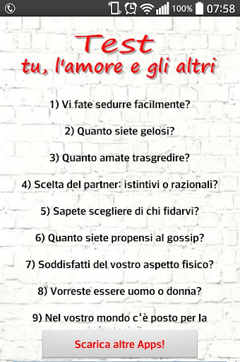 Test: Tu l'Amore e gli altri