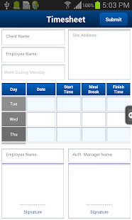 Frontline HR - Timesheet Screenshots 1