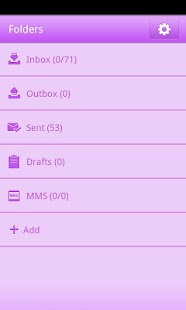 download Purple GO SMS Theme free