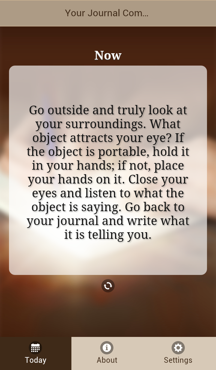 Journal Companion-365 Prompts Screen 1