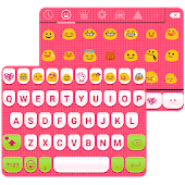 Cute Pink Love Emoji Keyboard