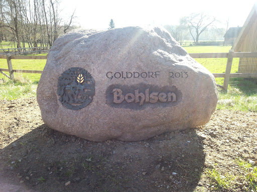 Gedenkstein Golddorf Bohlsen 2013