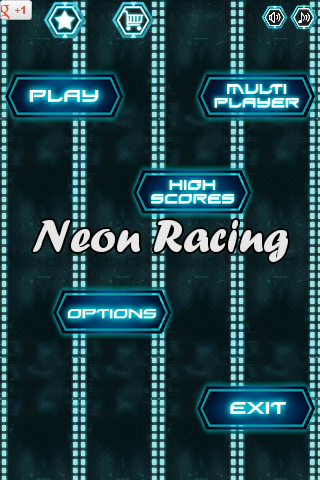 Neon Speed Car Police Racing