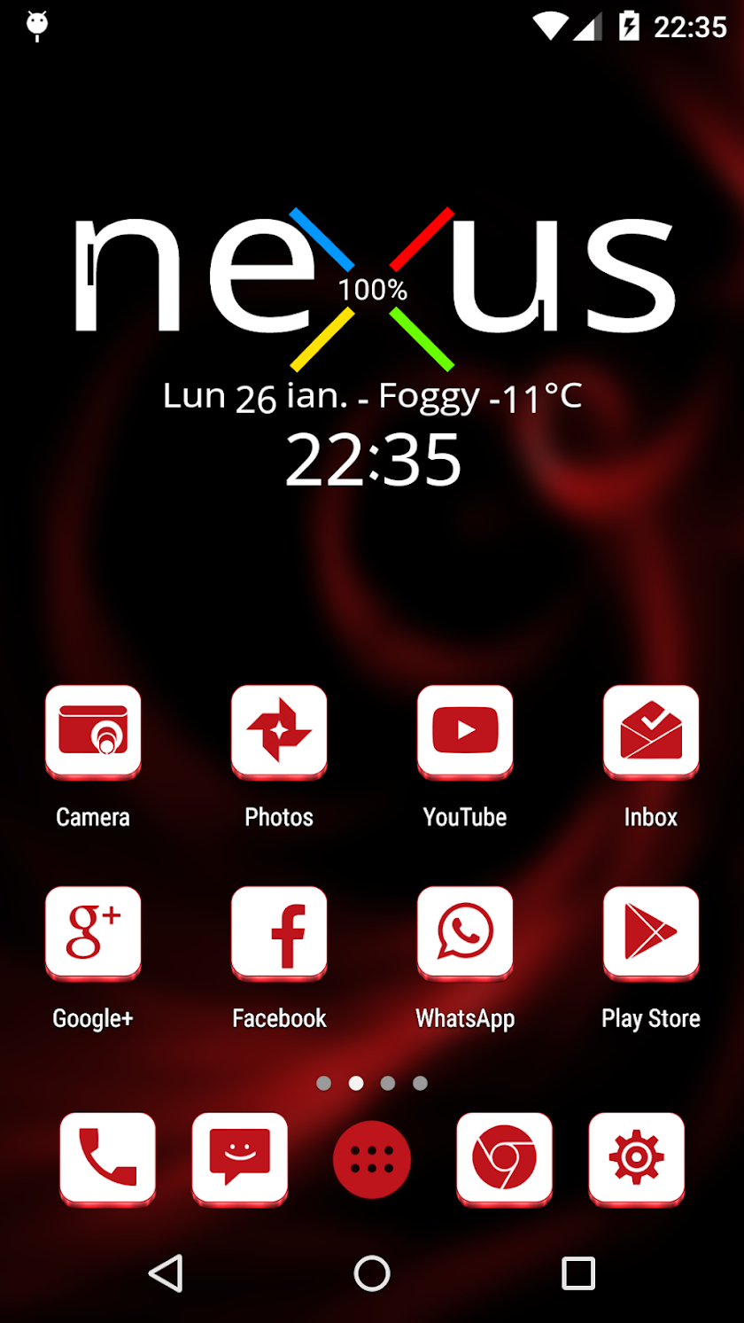 VRS White-Red Icon Pack Screen 2
