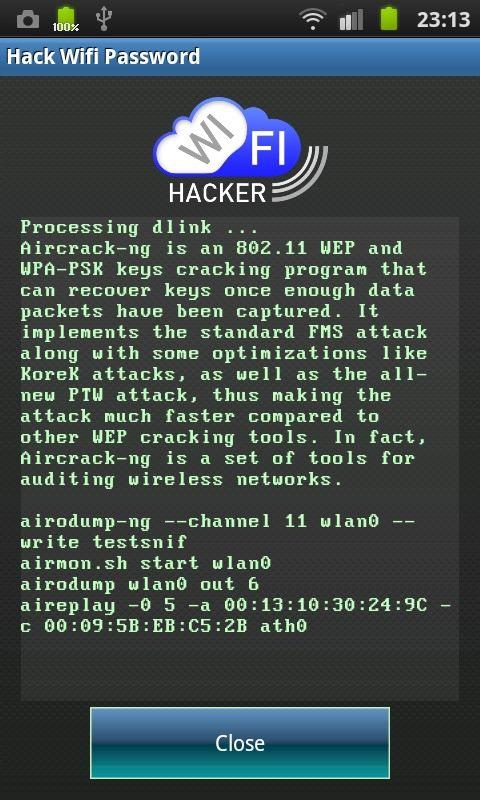 Hack WiFi mật khẩu trò đùa - screenshot