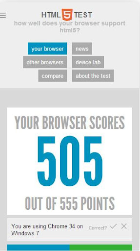 HTML 5 Browser tester