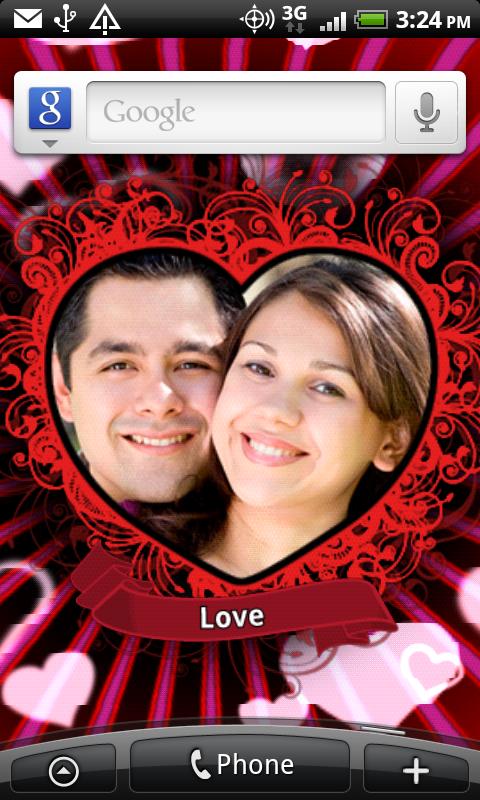 Android application Love Photo Heart Locket screenshort