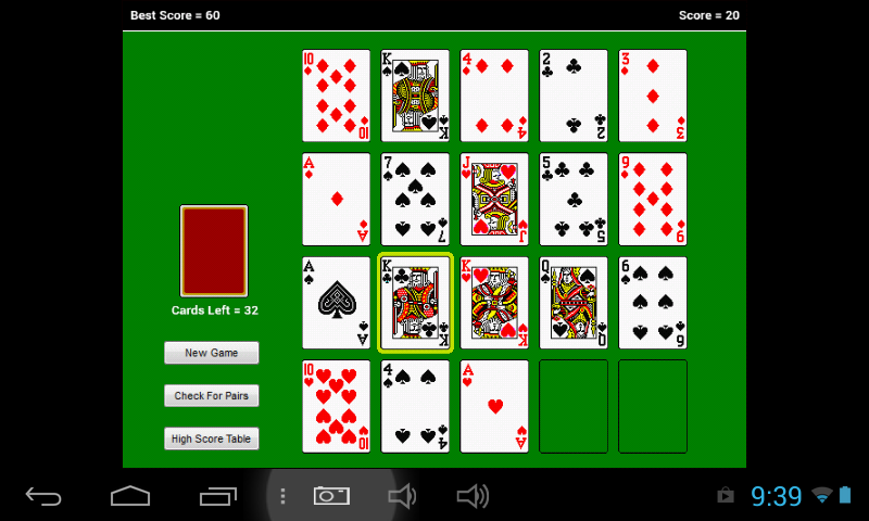 Monte Carlo Solitaire Screen 3