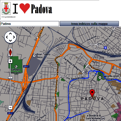 Padova map