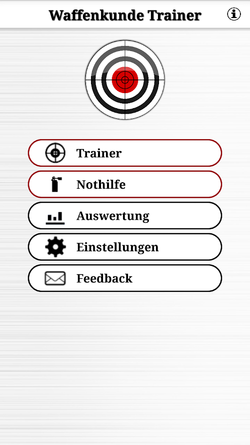 Android application Waffenkunde Waffenrecht App screenshort