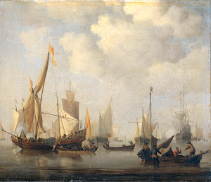 RIJKS: Willem van de Velde (II): A Calm at Sea 1707