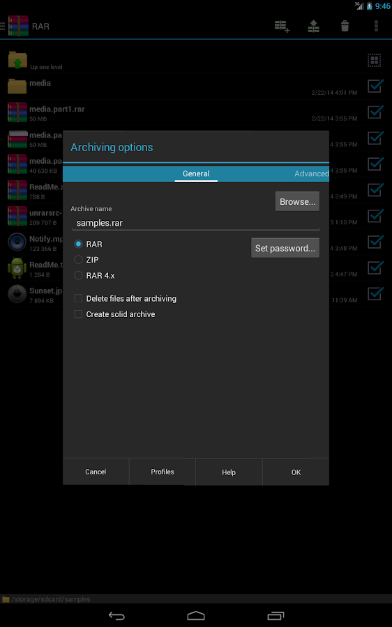 RAR for Android - screenshot