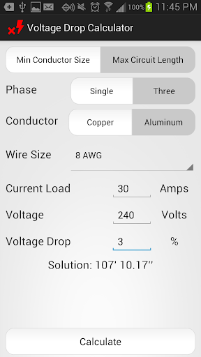 Voltage Drop Calculator