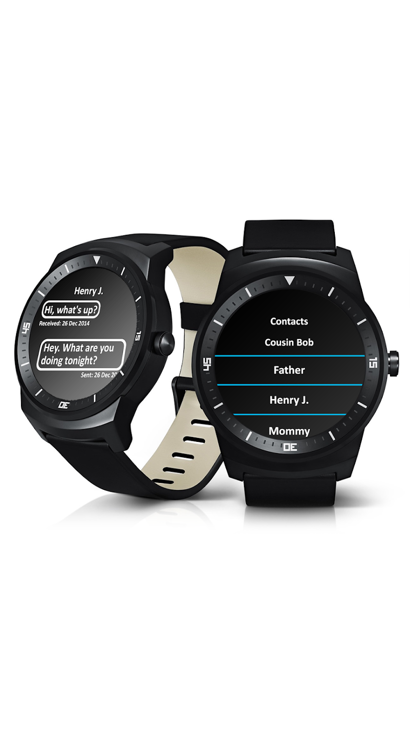 Smart Watch SMS Client Screen 1