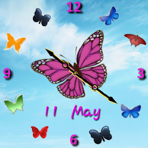 Butterfly Transparent Clock.apk 1.0