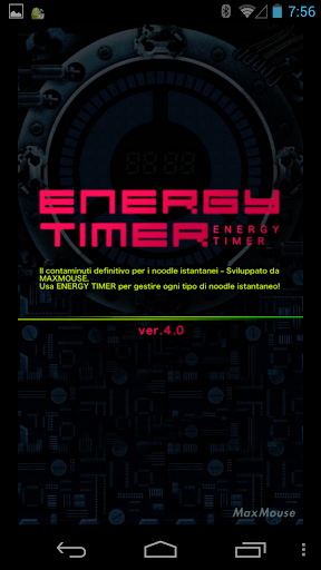 Energy Timer Italian English