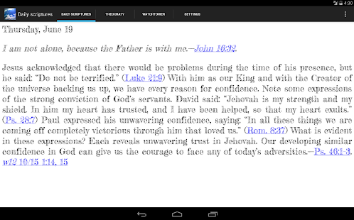 Daily Scriptures T. Watchtower Screenshots 0