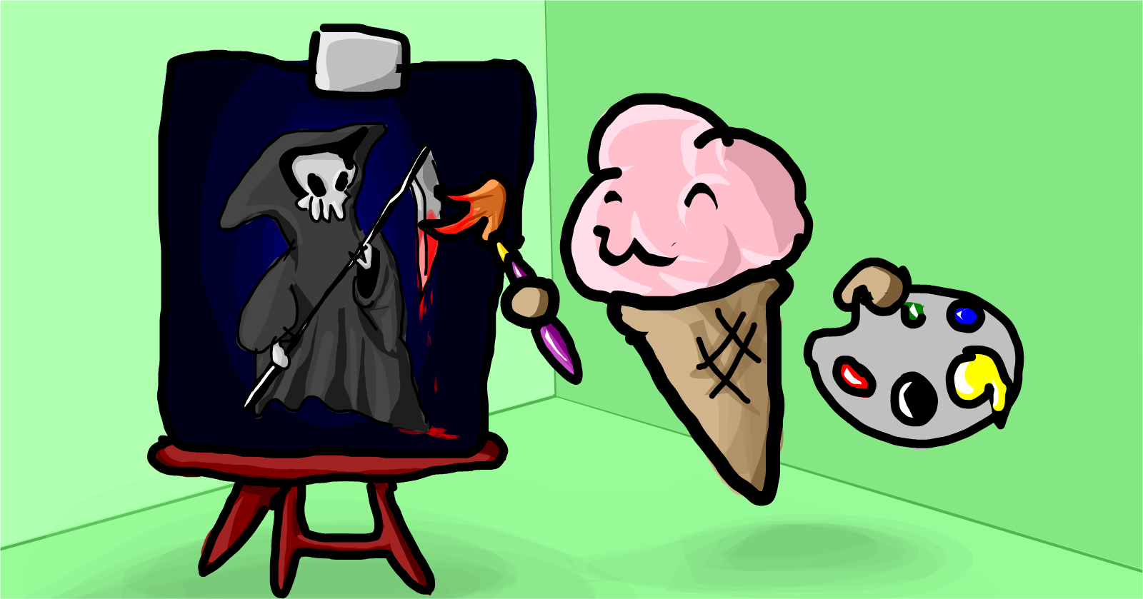 "Death" by Ice Cream colored