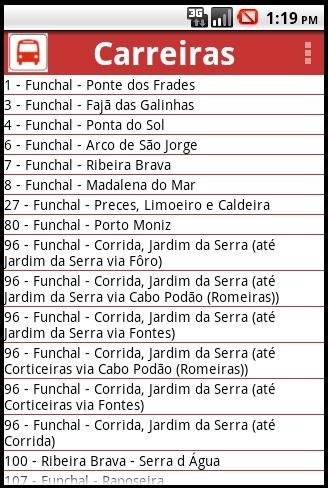 Android application Rodoeste Madeira screenshort