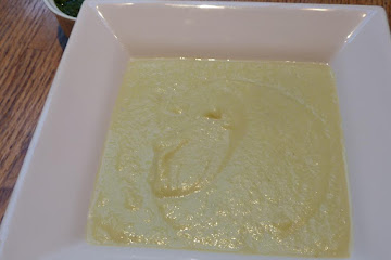 Curried Cauliflower Soup with Chimichurri Sauce