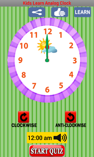 Kids Learn Analog Clock
