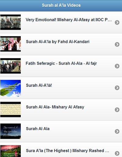 Surah al Ala Videos